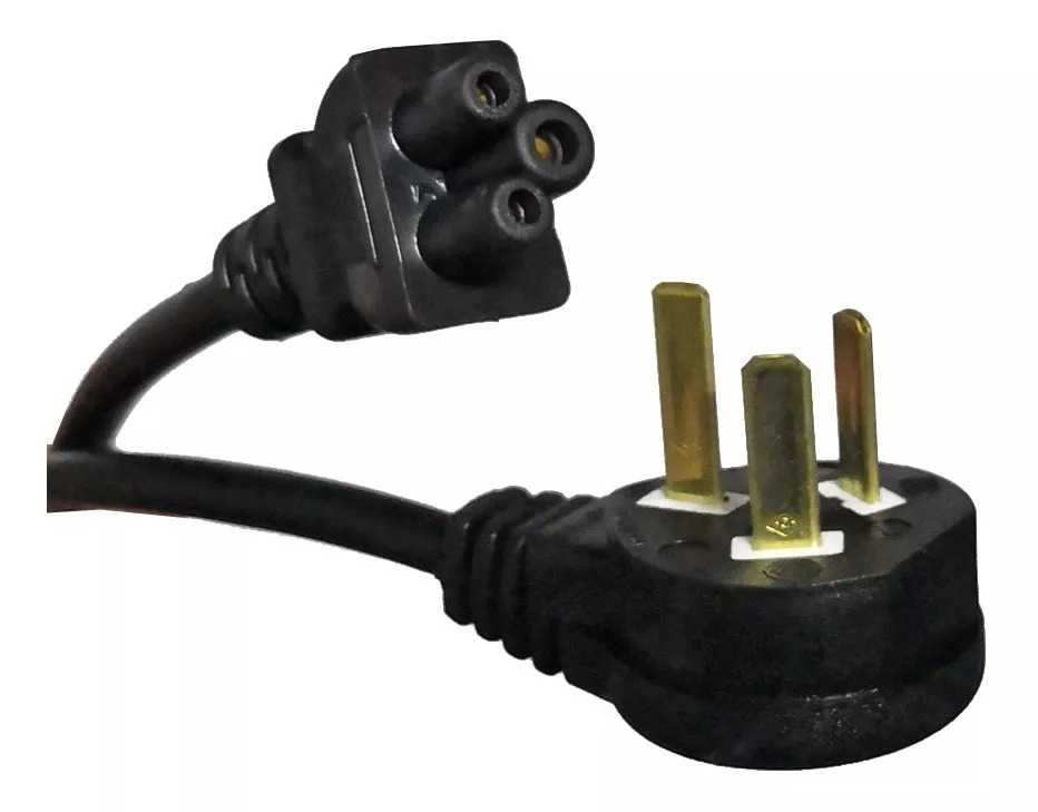 Cable Interlock Tipo trébol para Fuente de Notebook Homologado